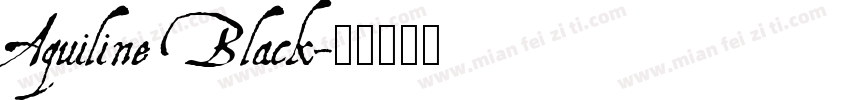 Aquiline Black字体转换